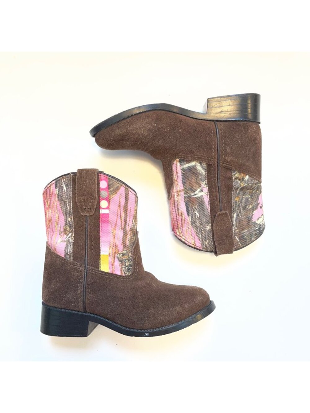 Masterson Boot Co. Youth Camo Cowboy Boots, Size 6.5